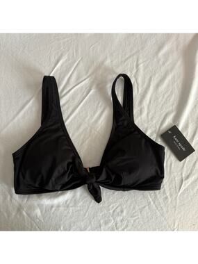 NWT new Kate Spade bikini top tie knot front size medium